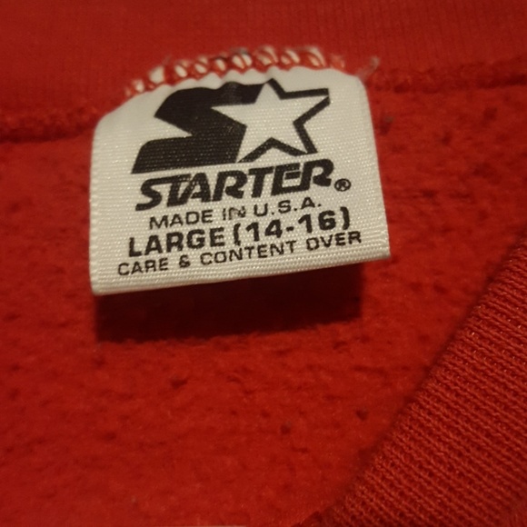Vintage 90's Detroit Red Wings Starter Sweatshirt - Picture 2 of 4